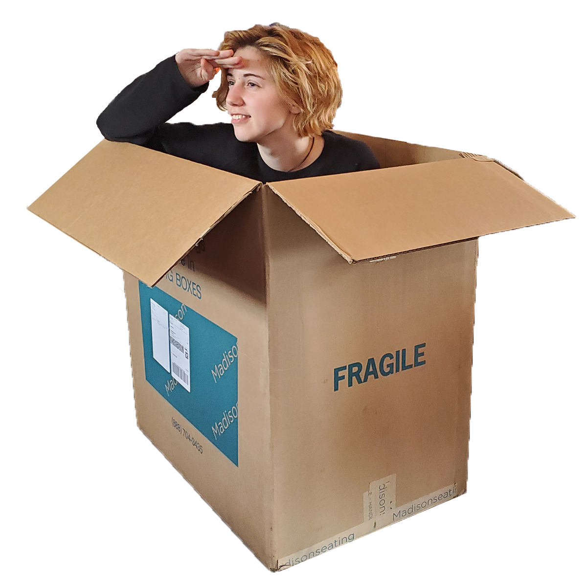 Pic of me in a box setting sail